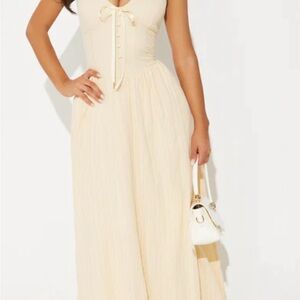 NWT FASHION Halter Gauze Maxi Sundress Sz M